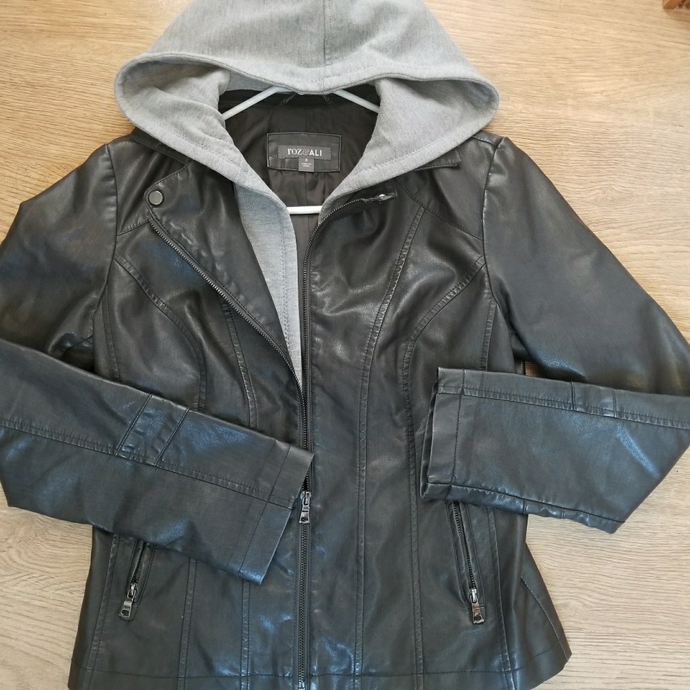 Jacket with removable hood